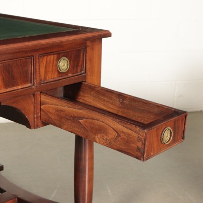 Empire Style Desk and Armchair Mahogany Italy 20th Century