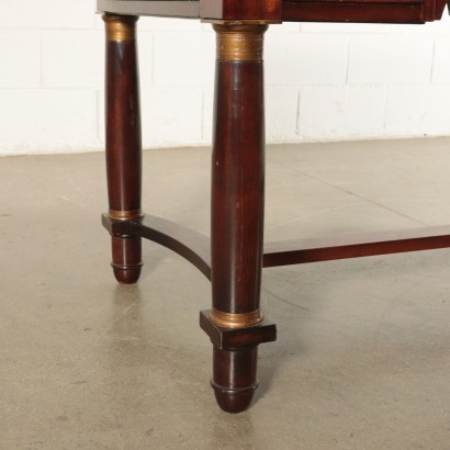 Empire Style Desk and Armchair Mahogany Italy 20th Century