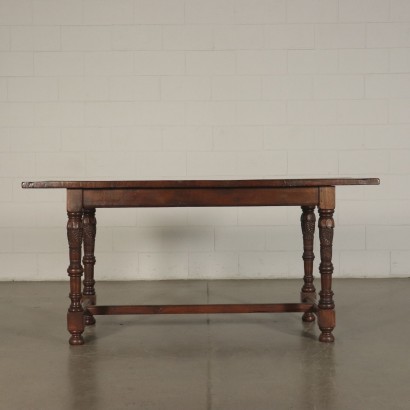 Chestnut and Walnut Table Italy 20th Century