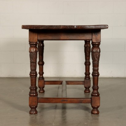 Chestnut and Walnut Table Italy 20th Century