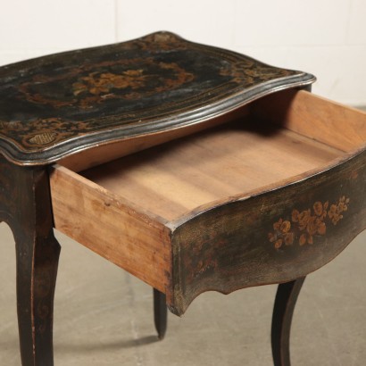 Lacquered Wood Table Italy Mid 19th Century