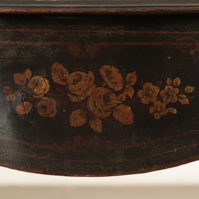 Lacquered Wood Table Italy Mid 19th Century
