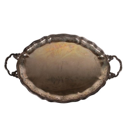 Silver Tray Giulio Muttoni Italy 20th Century