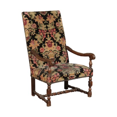 Walnut Armchair Italy 18th Century