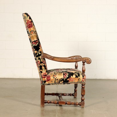 Chaise Haute Noyer Itale Début '700