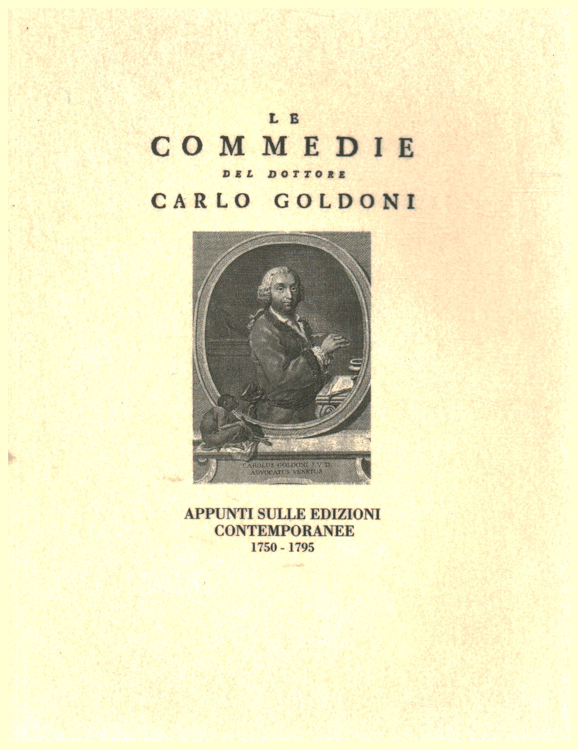 Las comedias del doctor Carlo Goldoni. Notas sobre AA.VV