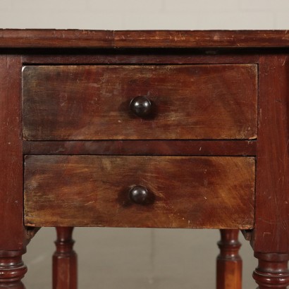 Working Table with Hinges Mahogany Mid 19th Century