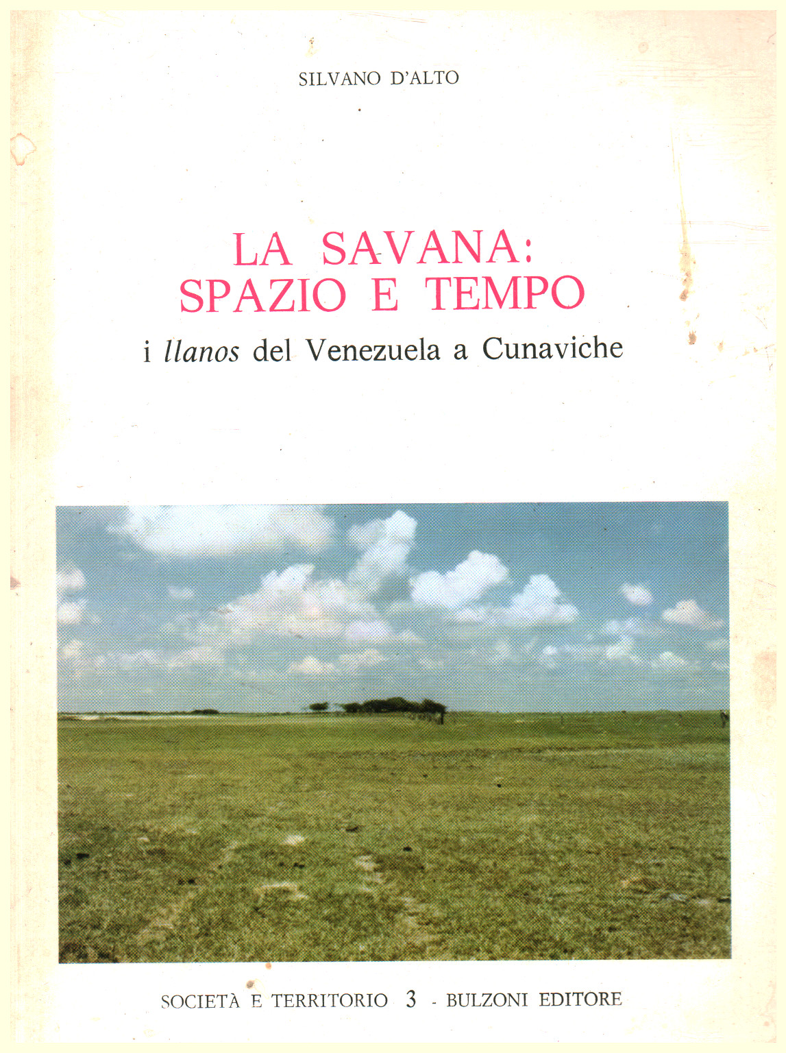 Die savanne: raum und zeit, Silvano D Hoch