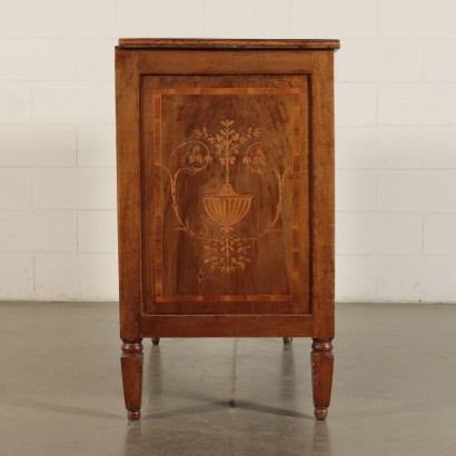 Inlaid Dresser Walnut, Cherry and Marple Piacenza, Italy 18th Century