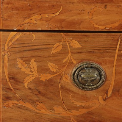 Inlaid Dresser Walnut, Cherry and Marple Piacenza, Italy 18th Century