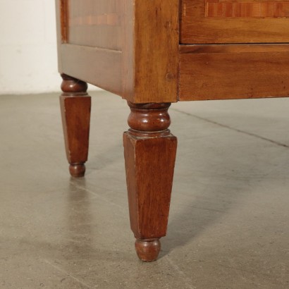 Inlaid Dresser Walnut, Cherry and Marple Piacenza, Italy 18th Century