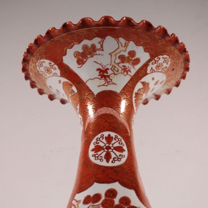 Vase Porcelaine décoré Bois Japon Premier '900