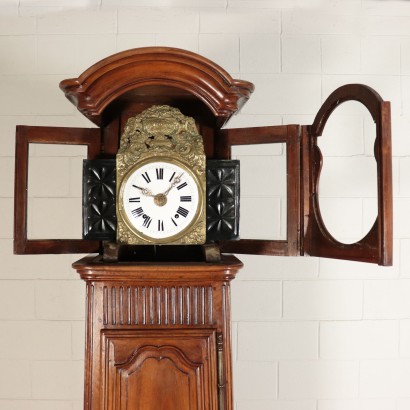 Pendolum Clock Maple Walnut And Rosewood Mid 19th Century