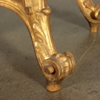 Console with Mirror Gilded Wood 19th Century