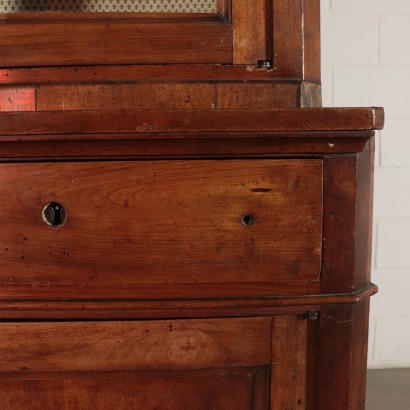 Two Bodies Bookcase Walnut 19th Century