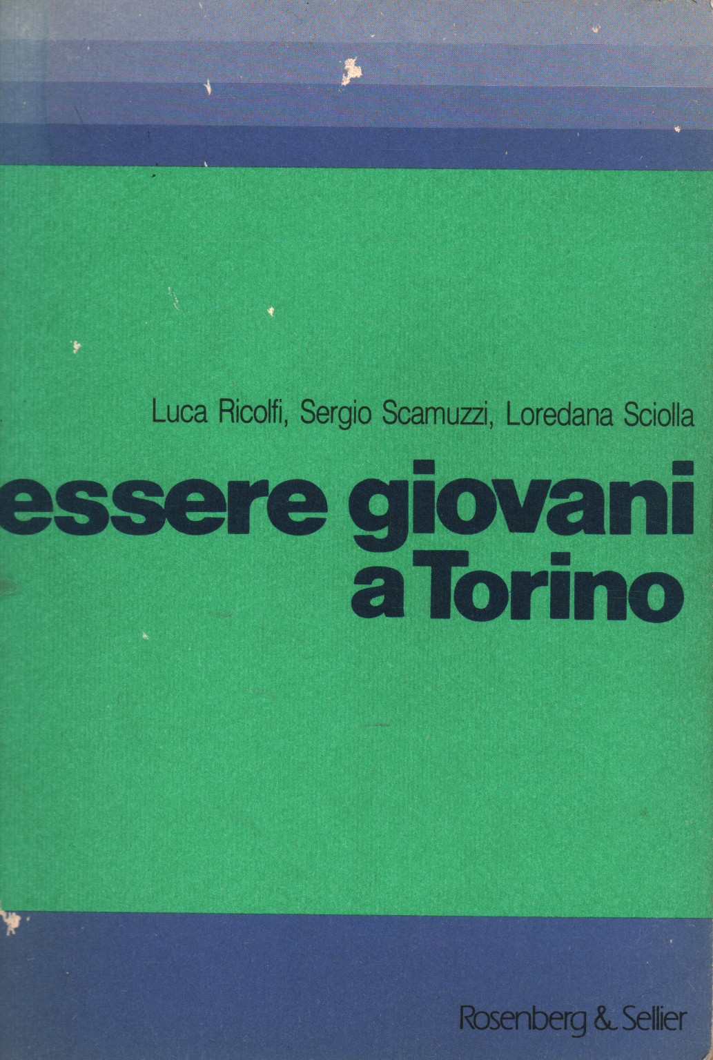 Le fait d'être jeune à Turin, Luca Ricolfi Sergio Scamuzzi Loredana Sciolla