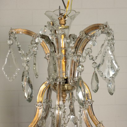 Maria Teresa Chandelier Crystal Glass and Iron 18th-19th Century