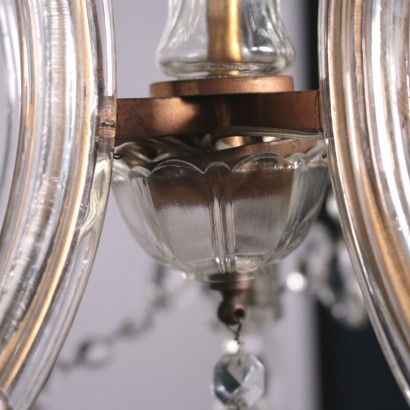 Maria Teresa Chandelier Iron and Glass First Half 20th Century