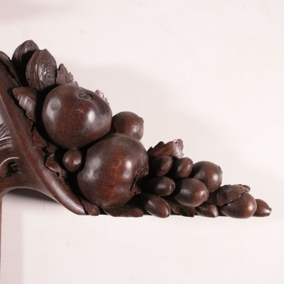 Pair of Wood Fiezes Walnut Italy 19th Century