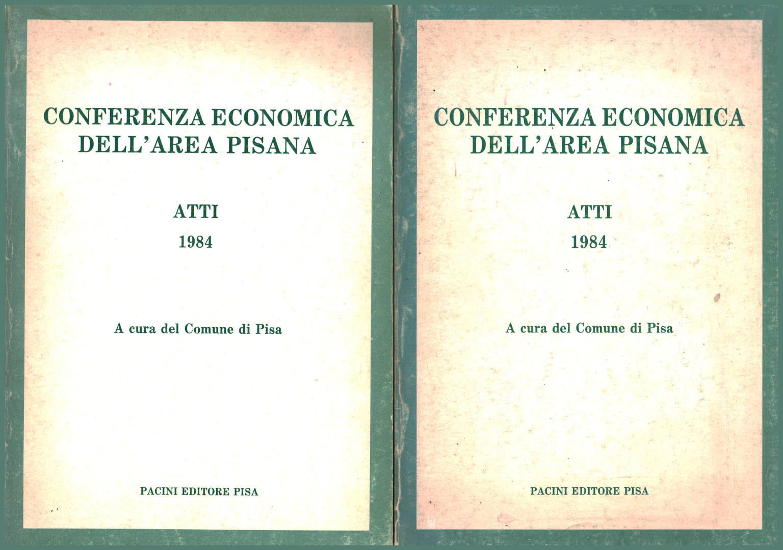 Economic conference of the Pisa area (2 volumes), AA.VV