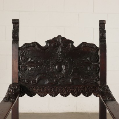 Pair of Thrones Walnut Italy 18th Century