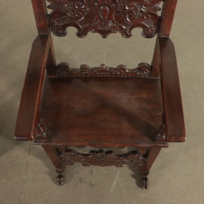 Pair of Thrones Walnut Italy 18th Century