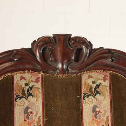 Fauteuil Louis Philippe Noyer Italie Moitié '800