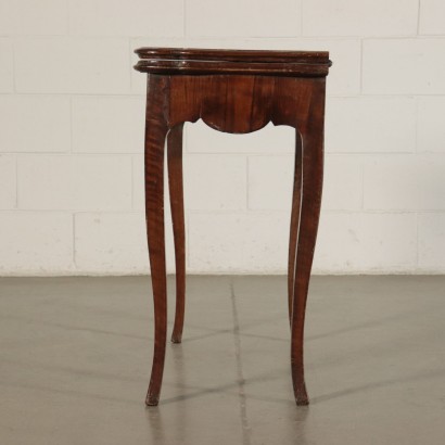 Small Folding Game Table Walnut Slub Italy 18th Century