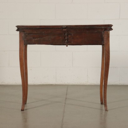 Small Folding Game Table Walnut Slub Italy 18th Century