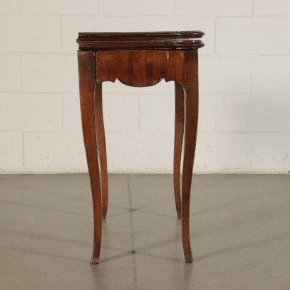 Small Folding Game Table Walnut Slub Italy 18th Century