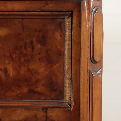 Four Drawers Commode Walnut Burl Italy 19th Century
