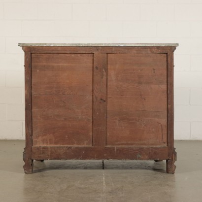 Four Drawers Commode Walnut Burl Italy 19th Century