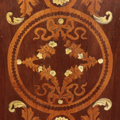 Inlaid Showcase Maple Various Essences Mahogany Ivory Italy 1800