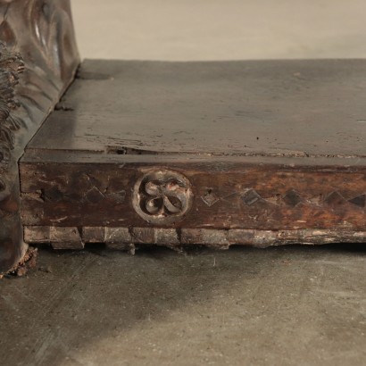 Neogothic Stipo Sideboard, Walnut, Italy 19th Century