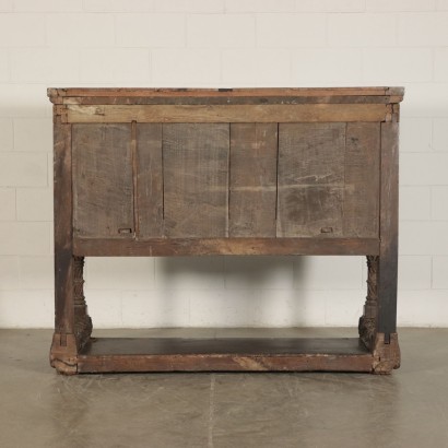 Neogothic Stipo Sideboard, Walnut, Italy 19th Century