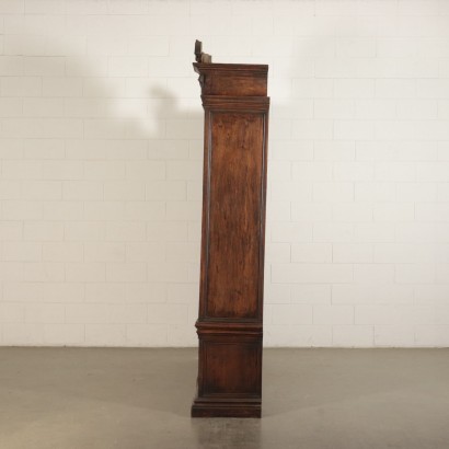 Two-Bodies Bookcase, Walnut, Italy 20th Century