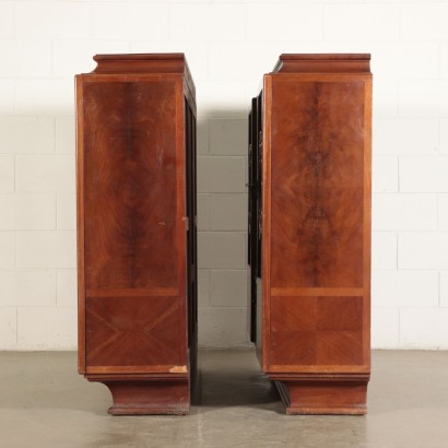 Matching Decò Showcases, Mahogany, England 20th Century