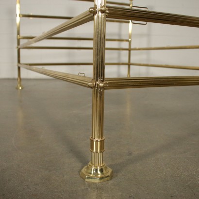 King Size Bed, Brass, Italy 20th Century