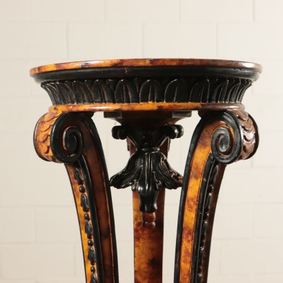 Vase Holders Lacquered Wood Italy 19th Century