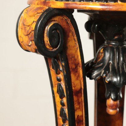 Vase Holders Lacquered Wood Italy 19th Century