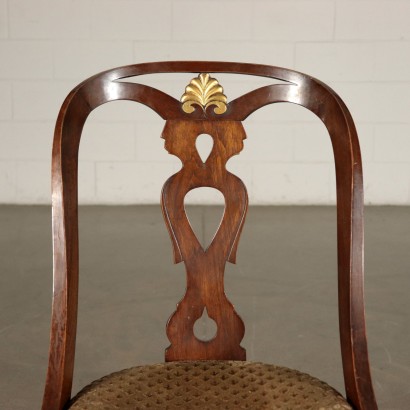 Group of Five Chairs Mahogany Italy 20th Century