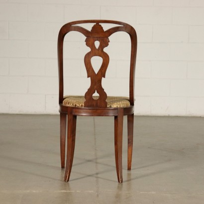 Group of Five Chairs Mahogany Italy 20th Century