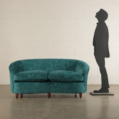 Couch with Velvet Covering 1940s