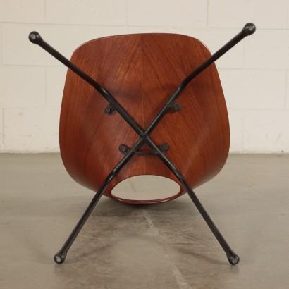 Medea Chair Bentwood and Metal 1960s F.lli Tagliabue
