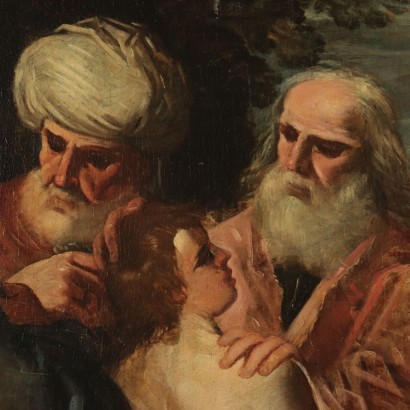 Joseph Sold by His Brothers Oil on Canvas Italy 18th Century