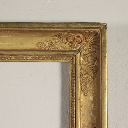 Restoration Frame, Gilded Wood, Italy 19th Century