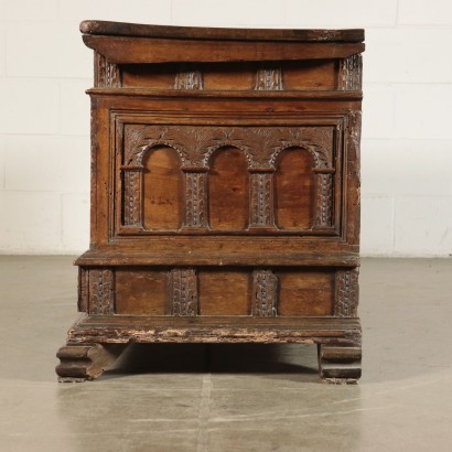 Spanish Chest Walnut Spain 17th Century