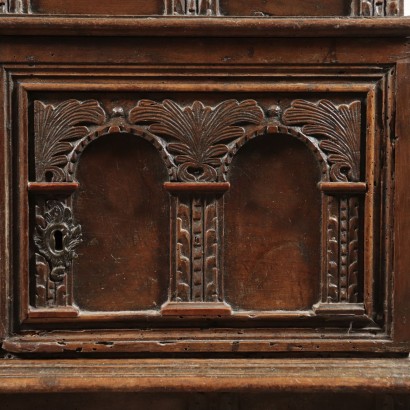 Spanish Chest Walnut Spain 17th Century