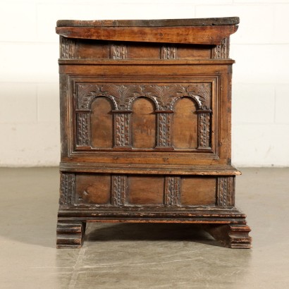 Spanish Chest Walnut Spain 17th Century