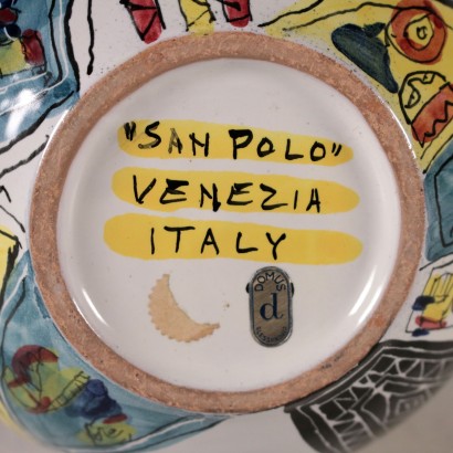 San Polo" Vase Ceramic Venice, Italy 20th Century